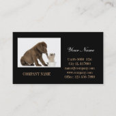 kattekattenvoer dierentuin dierentuin visitekaartje (Voorkant)