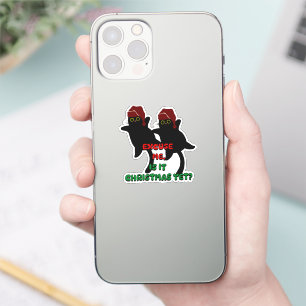 kattekerstmis , is het al kerstmis ? sticker