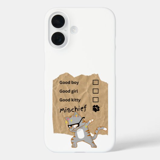 Kattekwaad Case-Mate iPhone Case (Achterkant)