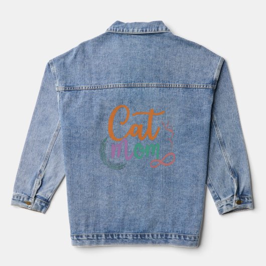 kattemoeder denim jacket (Achterkant)