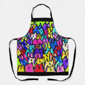 Katten 10 Apron Schort (Voorkant)