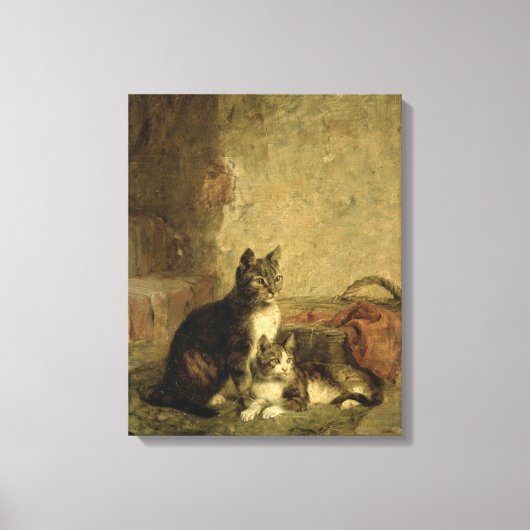 Katten, 1883 canvas afdruk (Voorkant)