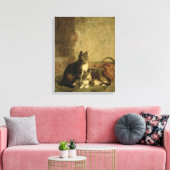 Katten, 1883 canvas afdruk (Insitu (Woonkamer))