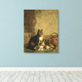 Katten, 1883 canvas afdruk (Insitu (Houten vloer))