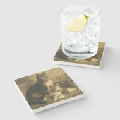 Katten, 1883 stenen onderzetter (Zijkant)