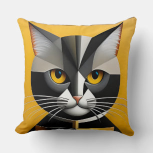 Katten Abstracte Geometrische Kunst Kussen