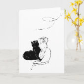 Katten, Alexandre Steinlen Kaart (Gele Bloem)