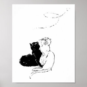 Katten, Alexandre Steinlen Poster