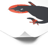 Katten als Warrior Samurai - Kies achtergrondkleur Foto Afdruk (Hoek)