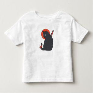 Katten als Warrior Samurai - Kies achtergrondkleur Kinder Shirts