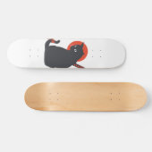 Katten als Warrior Samurai - Kies achtergrondkleur Skateboard (Horizontaal)