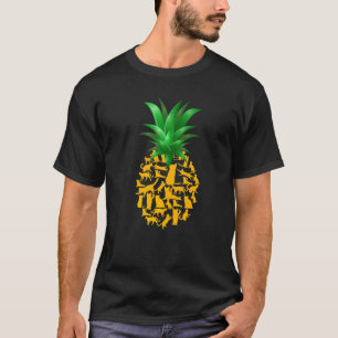 Katten Ananas Tropisch Fruit Zomer Vakantie T-shirt