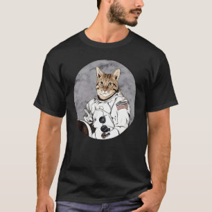 Katten Astronaut Ruimteschip Schattige Kitten Vach T-shirt