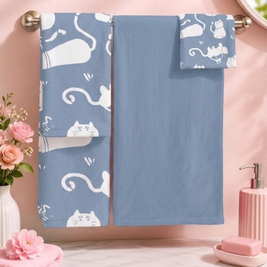 katten bad handdoek