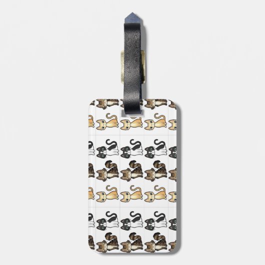 Katten Bagagelabels (Achterkant verticaal)
