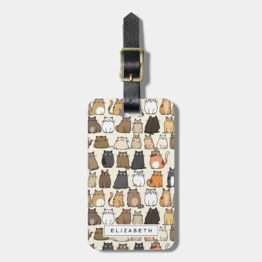 Katten Bagagelabels (Voorkant verticaal)