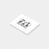 Katten,Bah,Mensen Post-it® Notes (Schuin)