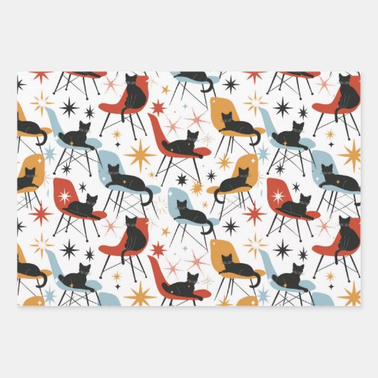 Katten bij afspelen inpakpapier vel (Voorkant 2)