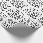 Katten blaffen cadeaupapier (Hoek)