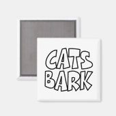 Katten blaffen magneet (Voorkant / Achterkant)