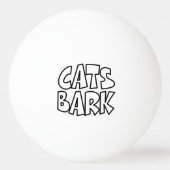 Katten blaffen pingpongballen (Voorkant)
