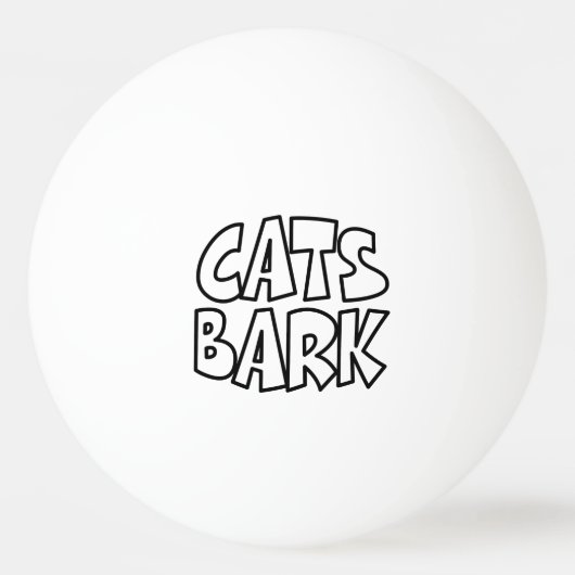 Katten blaffen pingpongballen (Voorkant)
