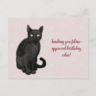 Katten bloem achtergrond briefkaart