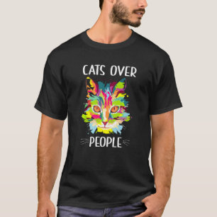 Katten Boven Mensen Introvert Kat Antisociaal Kitt T-shirt