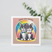 Katten BRUID EN BRUIGOM Kaart (Staand voorkant)