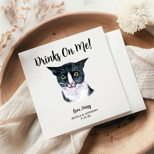 Katten Bruiloft Cocktail Servetjes Servet