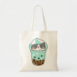Katten Bubble Tea Tote Bag