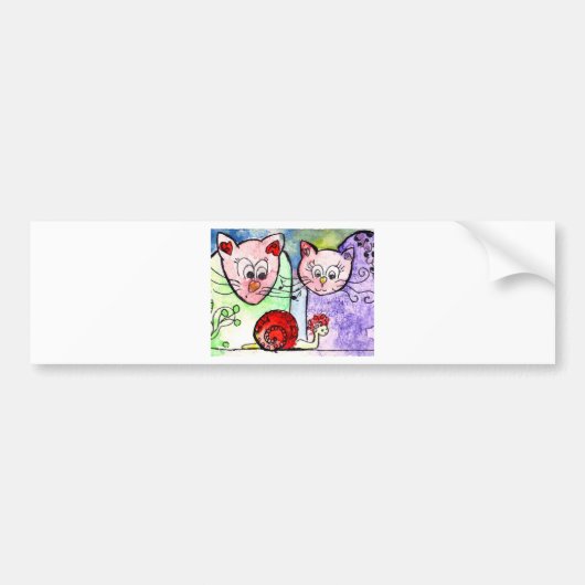 Katten Bumpersticker (Voorkant)