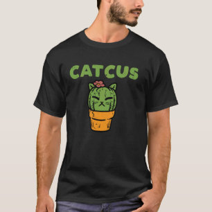 Katten Cactus Mooie Vetplant Kitten Vrouwen Meisje T-shirt
