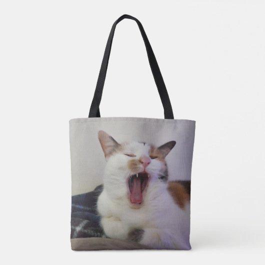 Katten canvas tas (Achterkant)