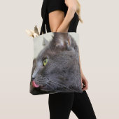 Katten canvas tas (Dichtbij)