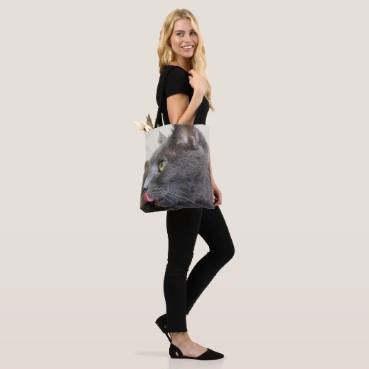 Katten canvas tas (Op model)