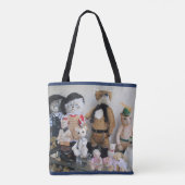 Katten Canvas tas (Achterkant)