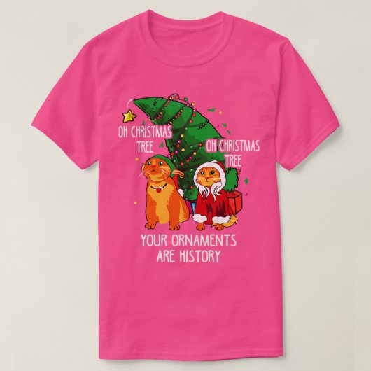 Katten Christmascat T-shirt (Design voorkant)