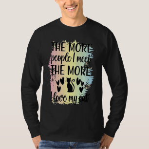 katten citeren vrouwen motivatie sarcastische man t-shirt