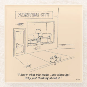 Katten Claeys Glazen Onderzetter