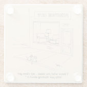 Katten Claeys Glazen Onderzetter (Achterkant)