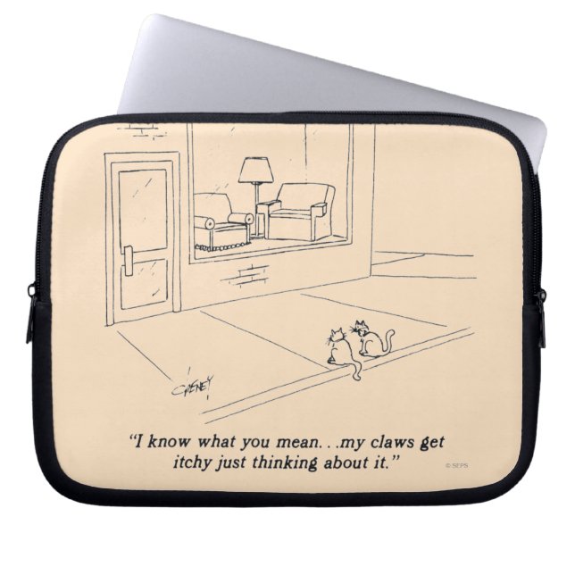 Katten Claeys Laptop Sleeve (Voorkant)