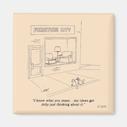 Katten Claeys Meubilair Magneet (Voorkant)