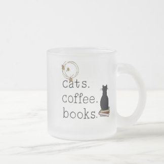 Katten. Coffee. Boeken. Perfectie. Matglas Koffiemok