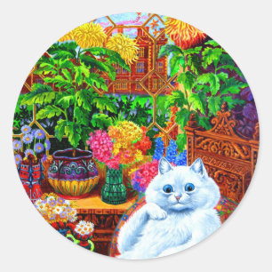 Katten College Meester Ronde Sticker