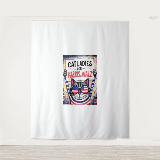 Katten Dames voor Harris Walz Wandkleed (Voorkant)