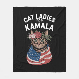 Katten Dames Voor Kamala Katten Dame Harris Verkie Fleece Deken