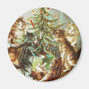 Katten Decorate Tree  Magnet Magneet