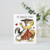  katten die de Sjabloon van de Valentijnse Kaart v (Staand voorkant)