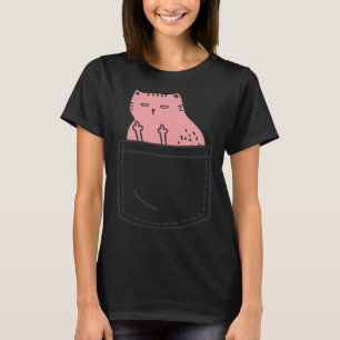 Katten die onbeleefde dieren de middelvinger geven t-shirt